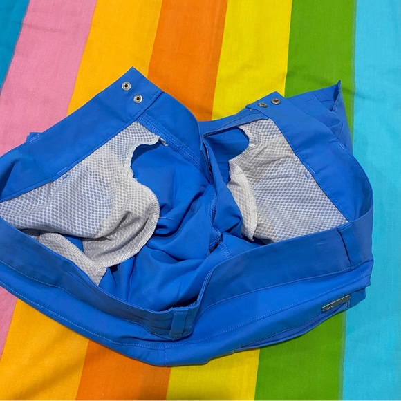 Adidas Stretchy Golf Blue Essentials 7" Flat Front Shorts Women's 12 Athletic - Picture 12 of 13